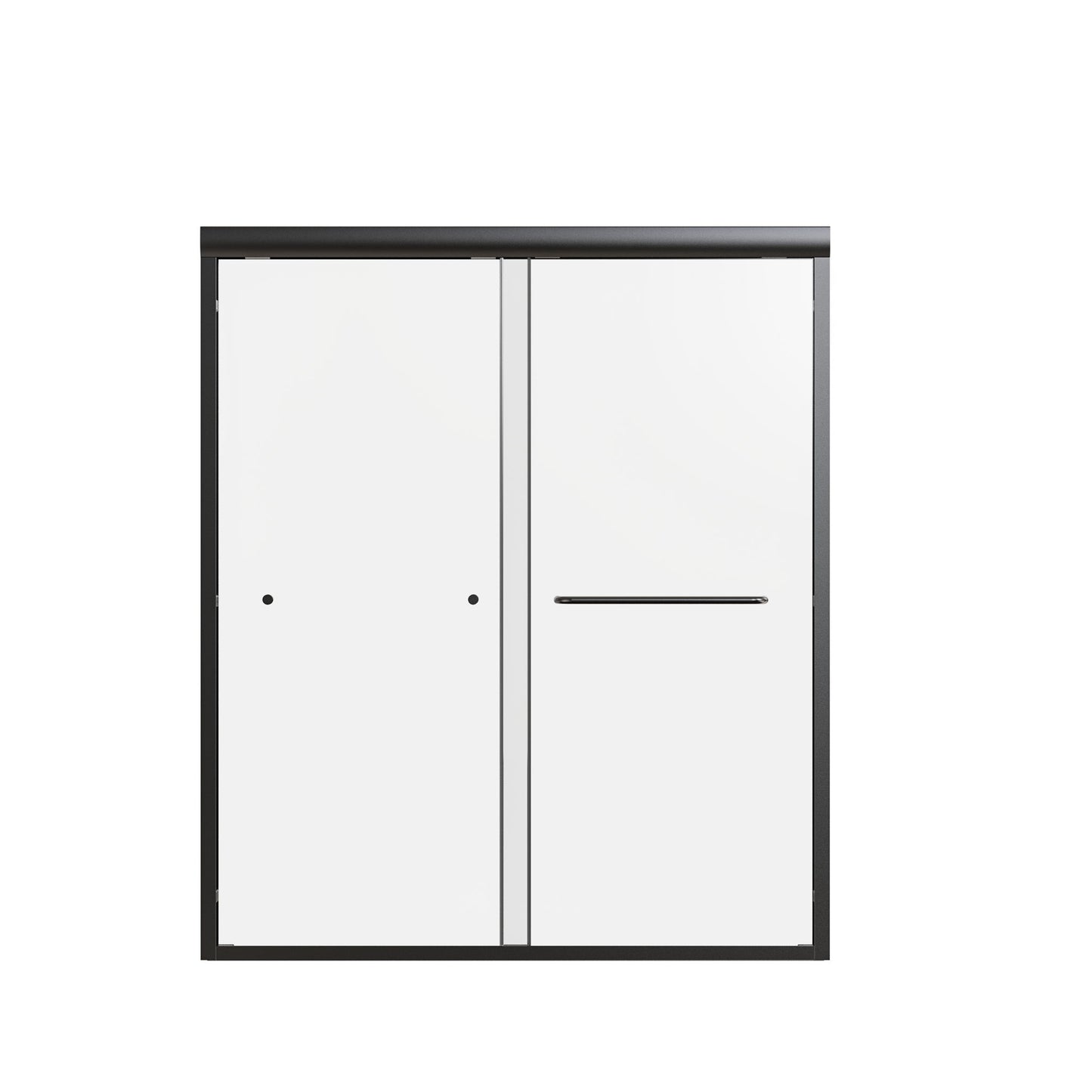 Semi-Frameless Double Sliding Shower Door, Bypass Shower Door, 1 / 4" (6Mm) Thick SGCC Tempered Glass Door Daily Nest