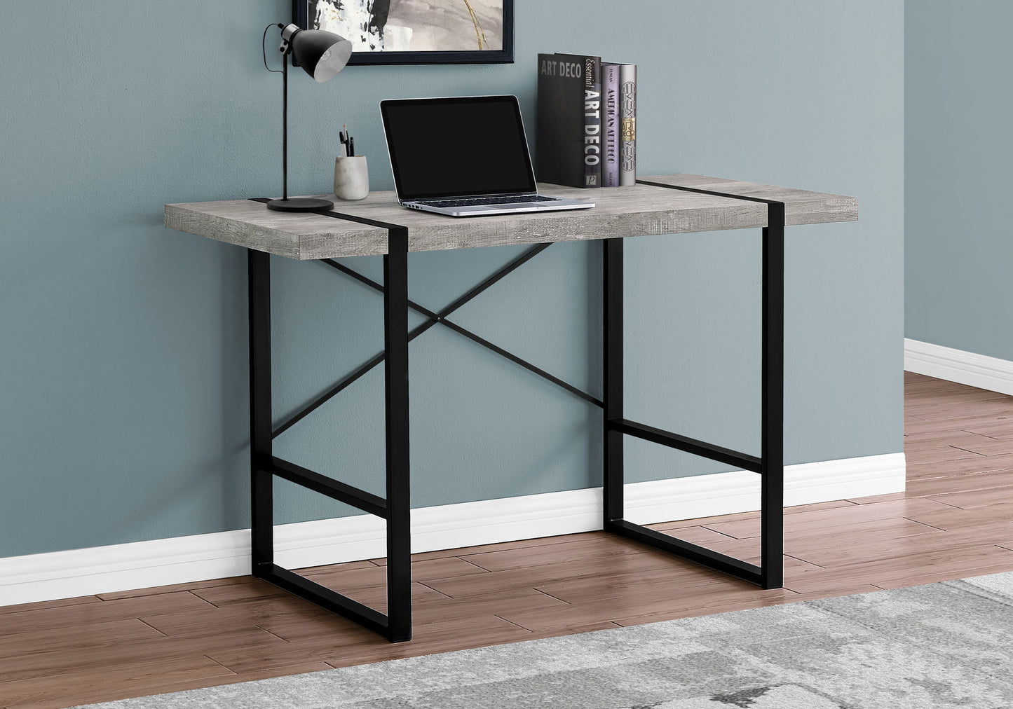 Computer Desk For Home Office, Laptop, Industrial Design 8th Street
