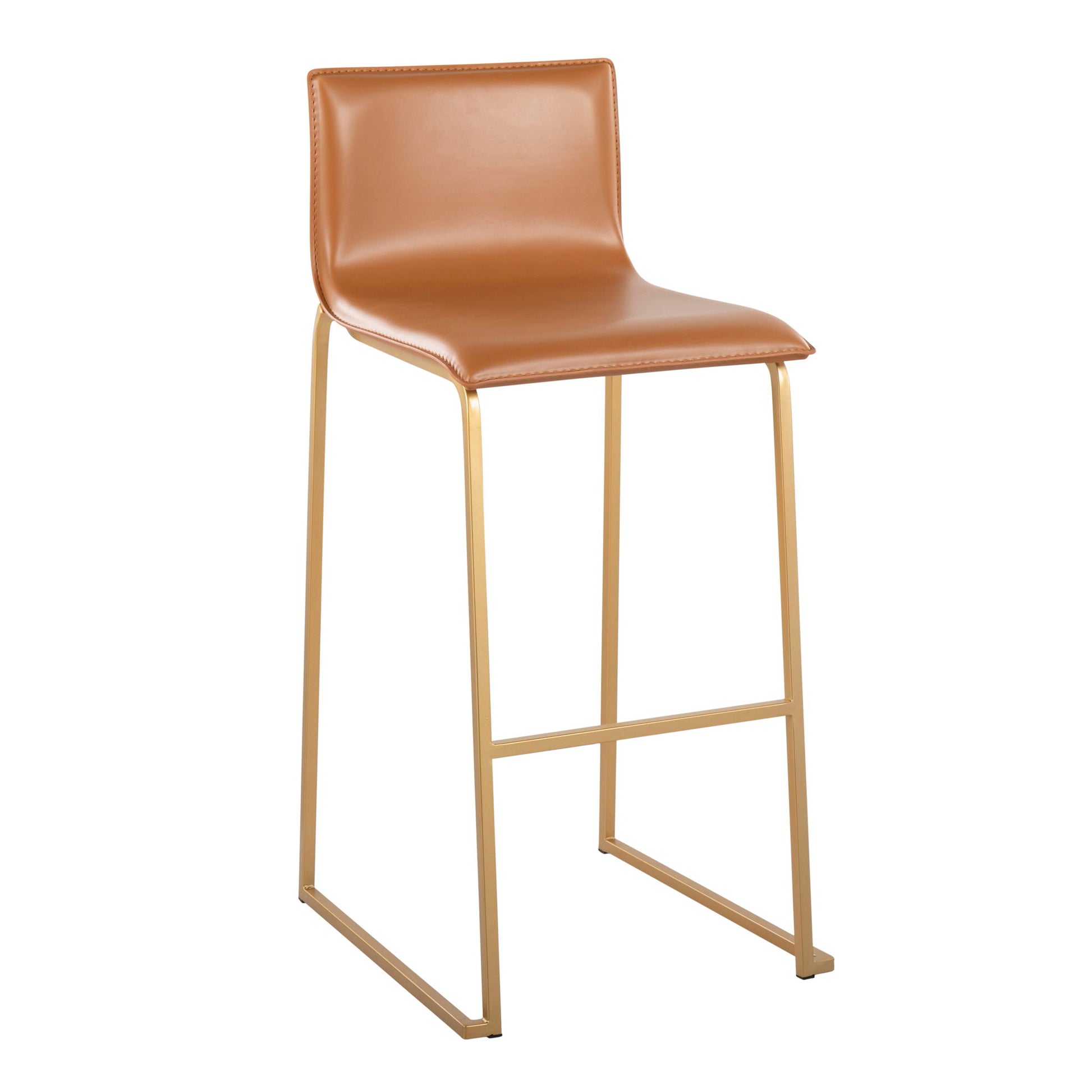 Mara - Contemporary Upholstered Barstool (Set of 2) Lumi Source