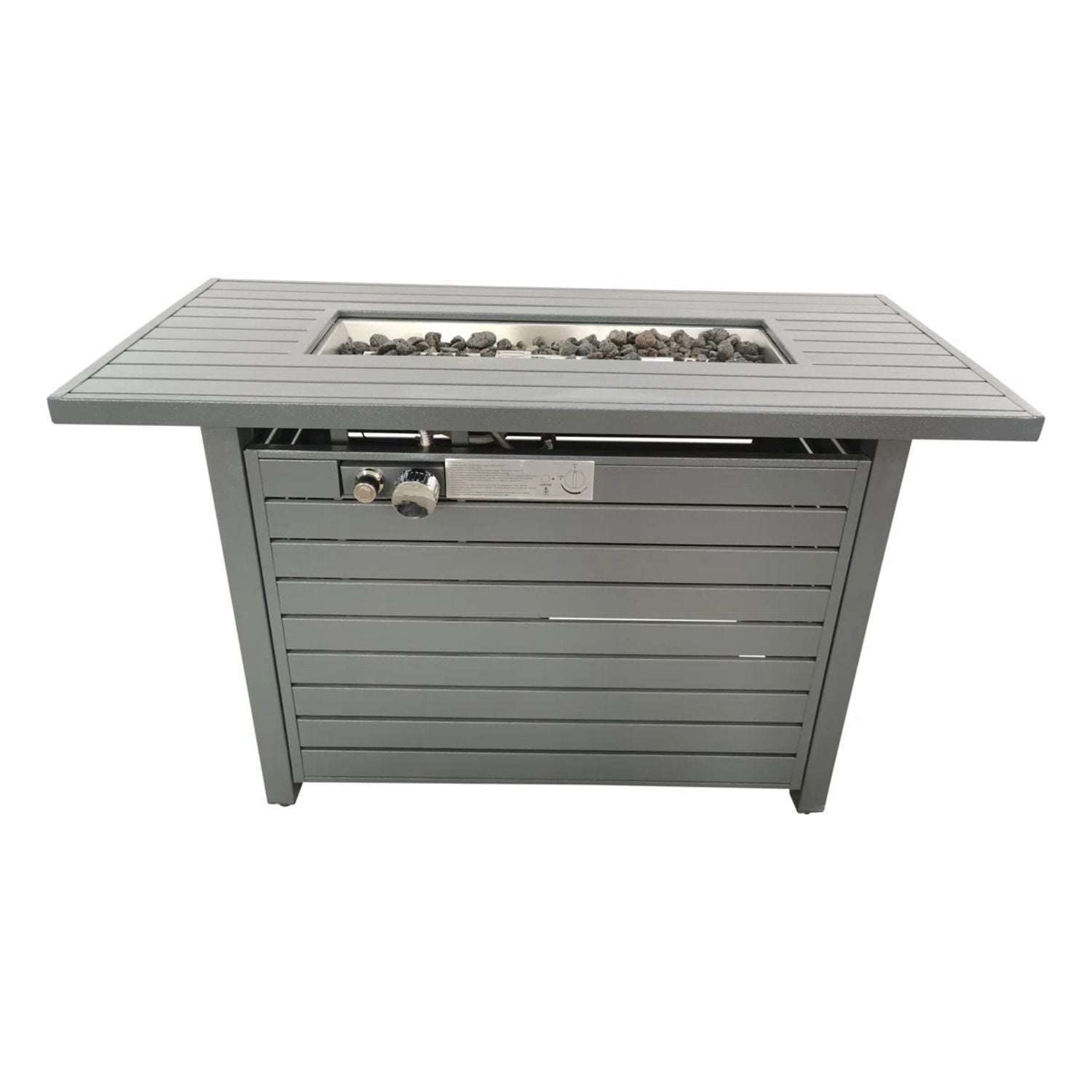 Outdoor Fire Pit Table With Lid Fuel Versatility LSI Patio Furniture