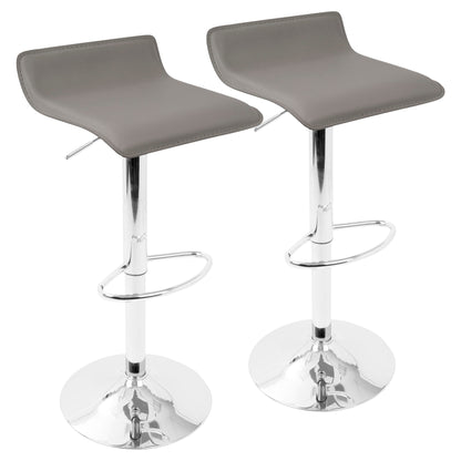 Ale - Contemporary Adjustable Barstool (Set of 2) Lumi Source
