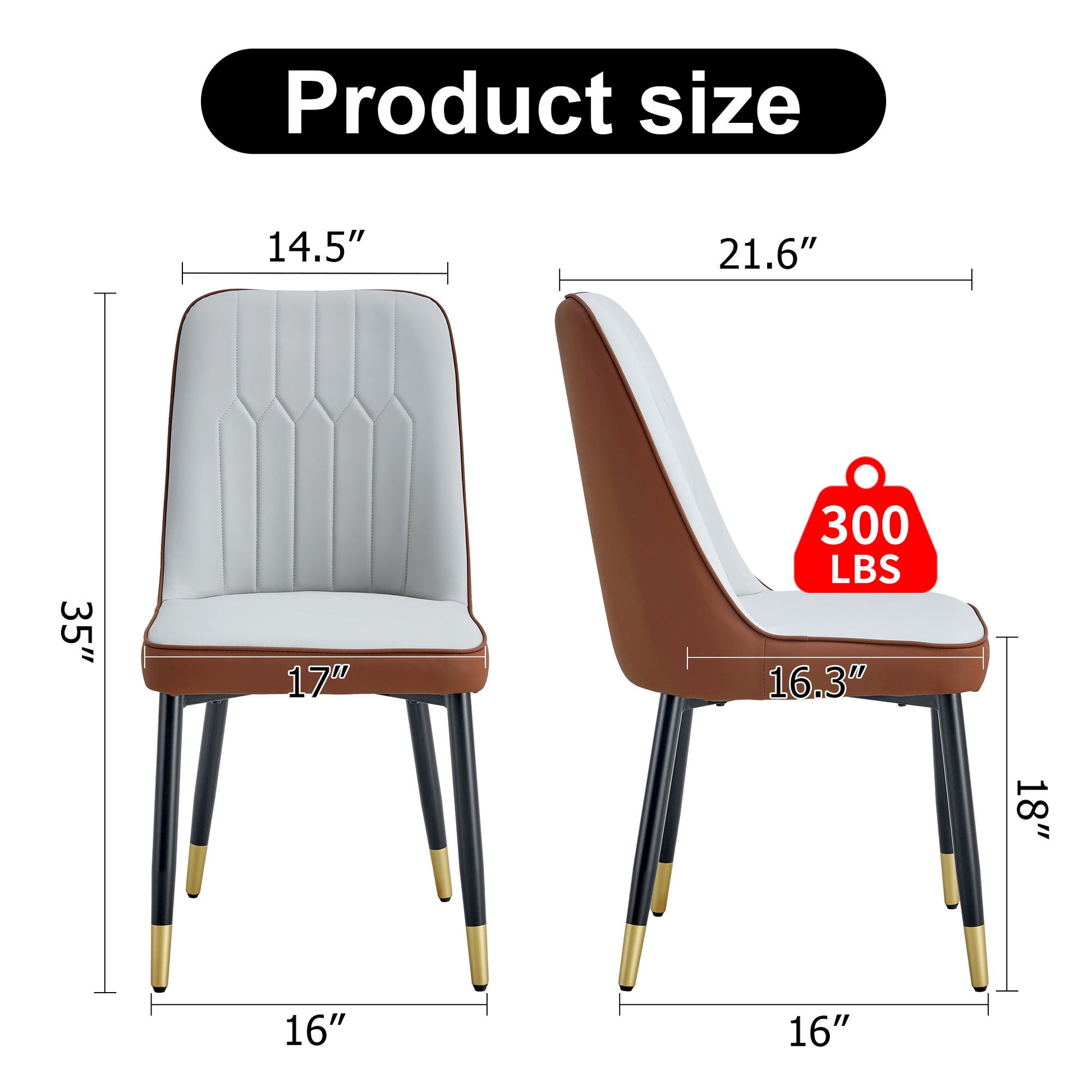 Modern Dining Chair With Metal Leg Home Essentials