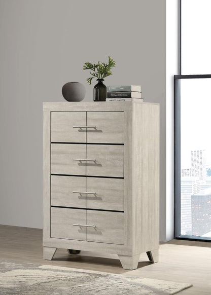 Trenton - 4-Drawer Bedroom Chest Of Drawers - Rustic Cream Coaster Fine Furniture