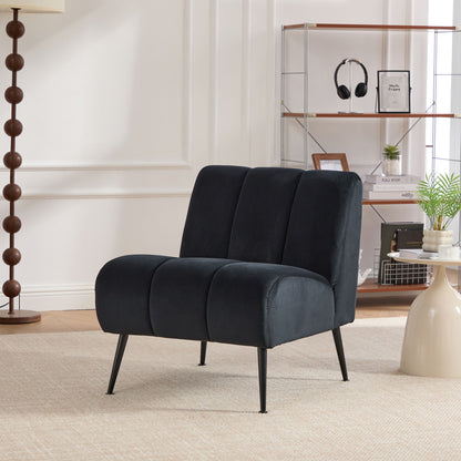 Upholstered Armless Chair For Living Room Home Essentials