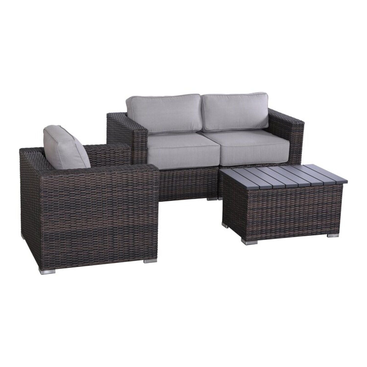 Stylish Sofa Seating Group With Cushions Perfect For Outdoor Gatherings LSI Patio Furniture