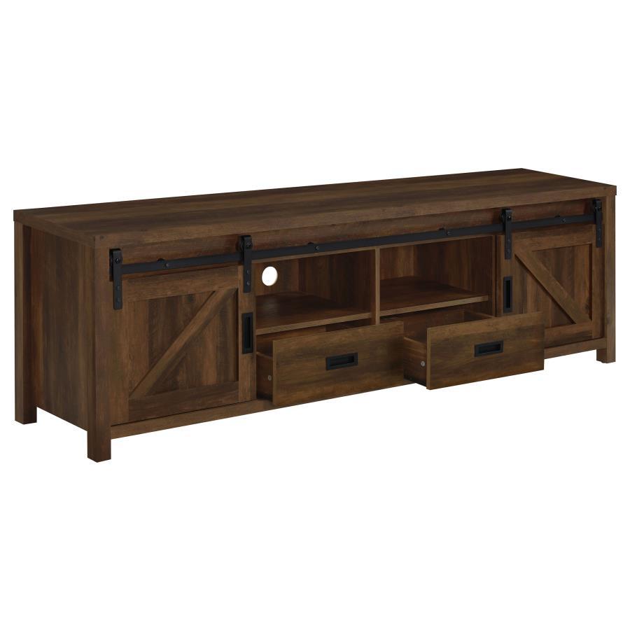Madra - 2-Door Engineered Wood TV Stand CoasterEssence
