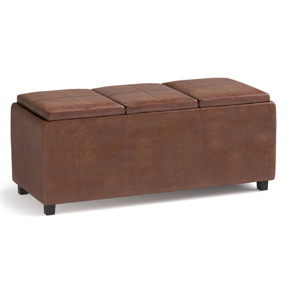 Avalon - Upholstered Storage Ottoman Simpli-Home