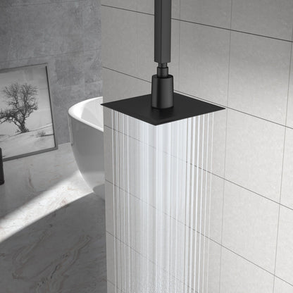 Ultra Thin 8" Square Rain Shower Head 304 Stainless Steel, Wall / Ceiling Mounted Daily Nest