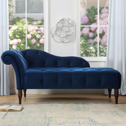 Samuel - Tufted Roll Arm Chaise Lounge Jennifer Taylor Home