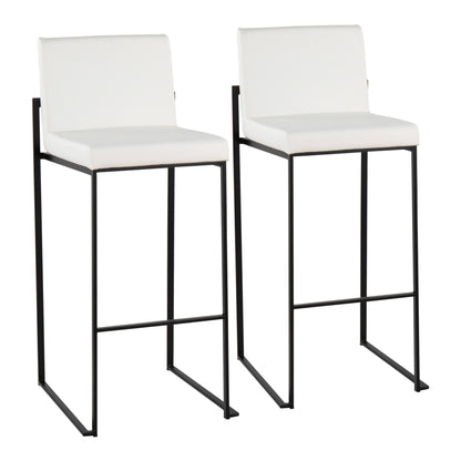 Fuji - Contemporary High Back Barstool Elegant Design Lumi Source