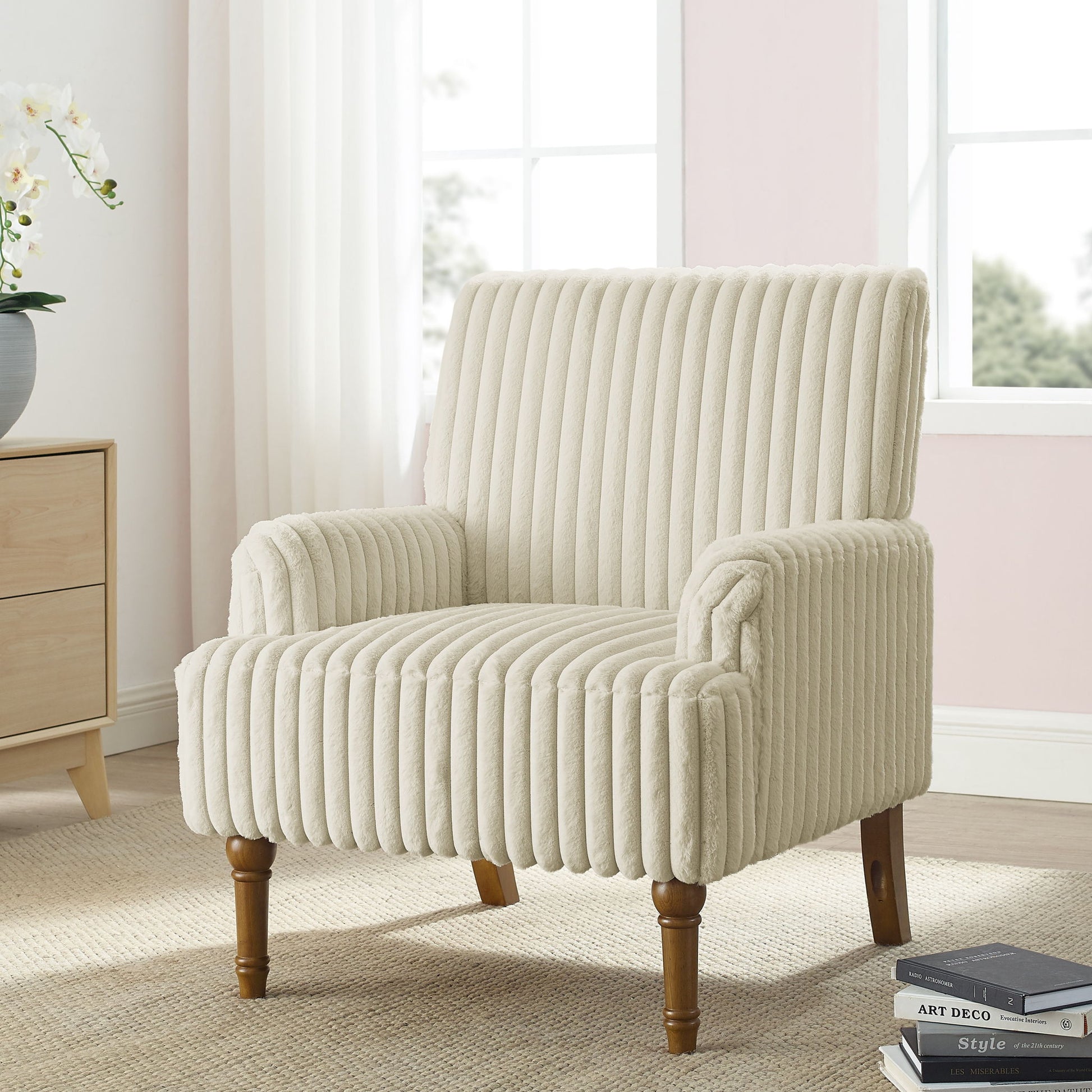 Accent Comfortable Upholstered Armchair For Living Room Home Essentials