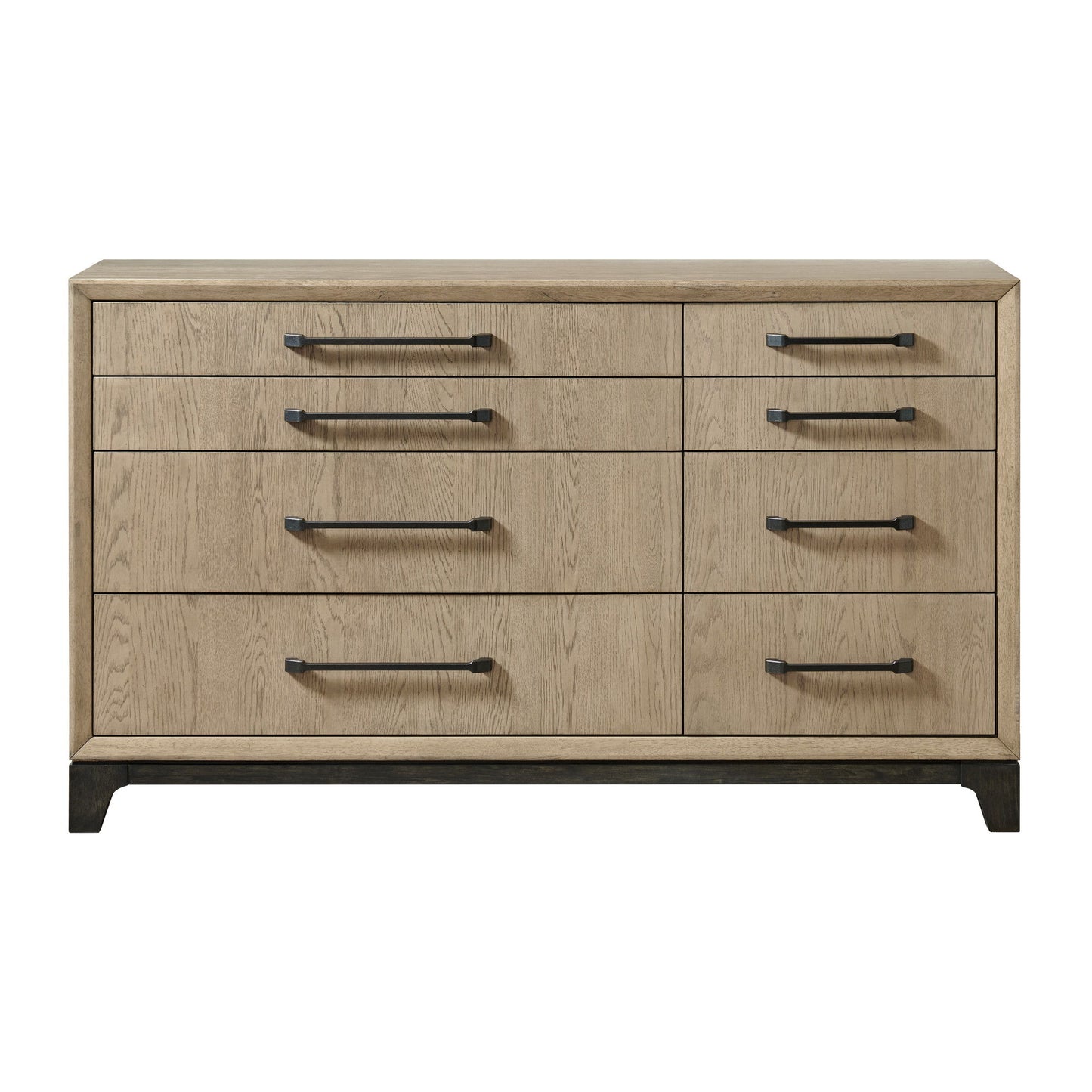 8 Drawer Dresser With Feet And Pulls - Brown Home Essentials