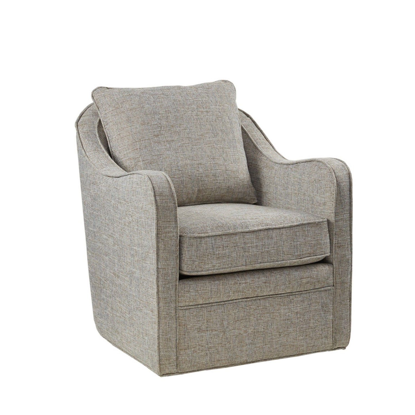 Wide Seat Arm Chair With 360 Degree Rotation JLA