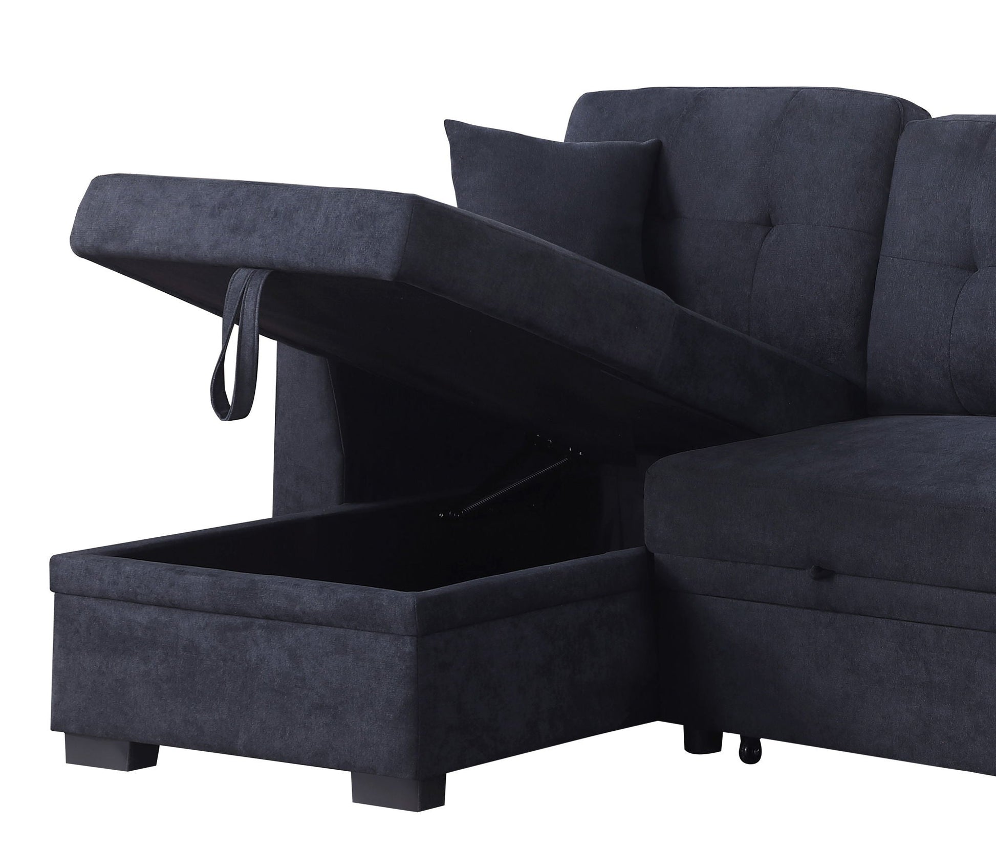 Sectional Sofa Bed - Dark Blue Home Essentials
