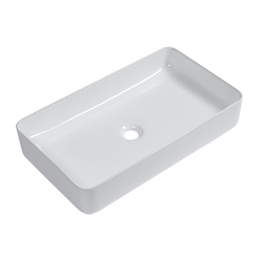 Modern Ceramic Rectangular Bathroom Vessel Sink With European Design Daily Nest