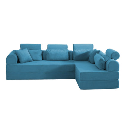 Modern L-Shape Modular Sectional Sofa, Compressed Design Home Essentials