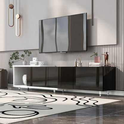 Modern Stylish Extendabletv Stand TV Cabinet For 80" TV Hearth and Haven