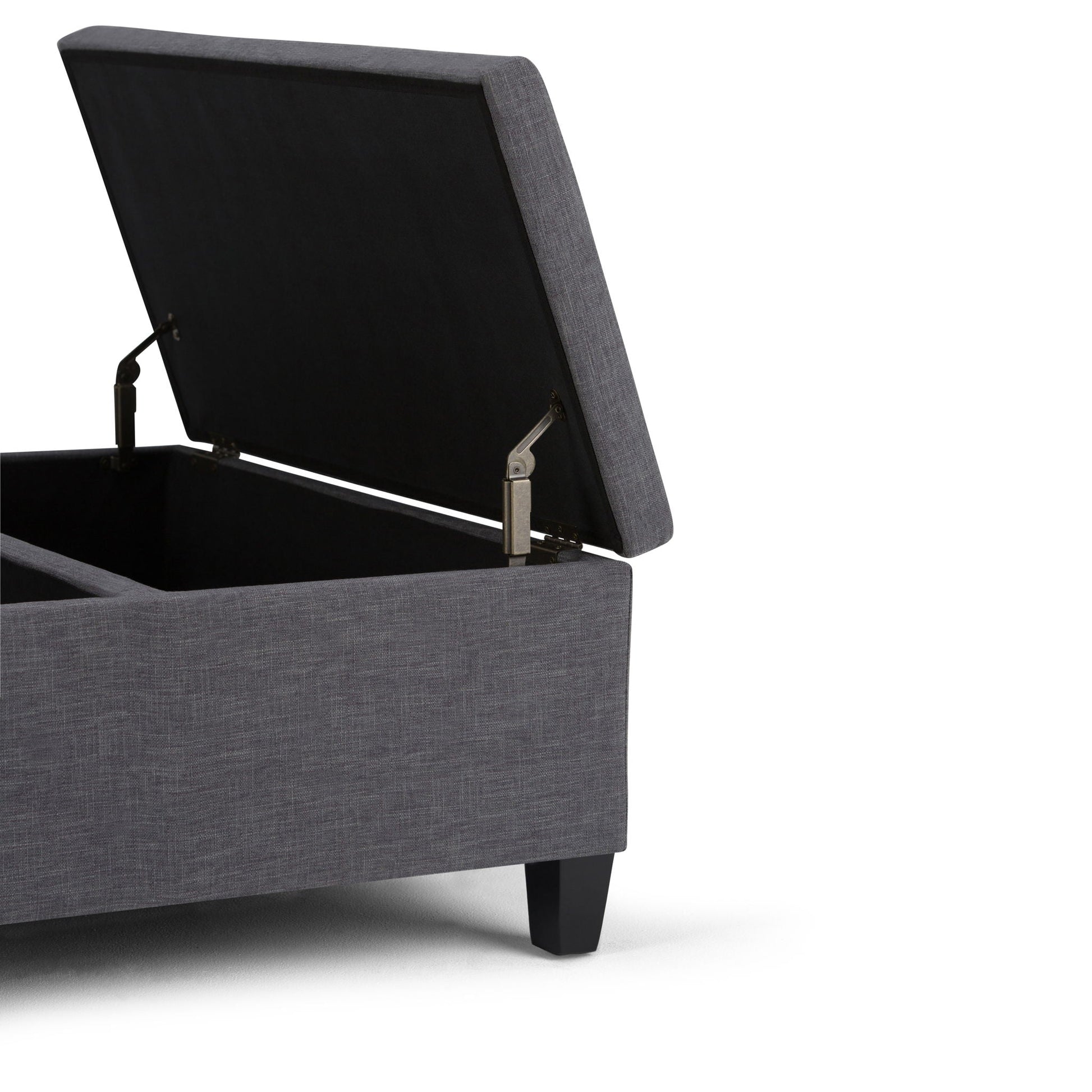 Ellis - Coffee Table Storage Ottoman Contemporary Design Simpli-Home