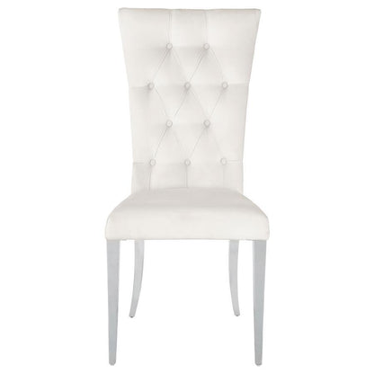 Kerwin - Velvet Upholstered Dining Side Chair (Set of 2) CoasterElevations