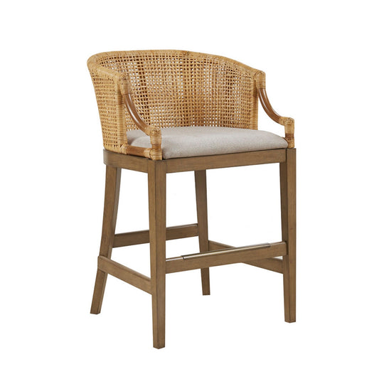 Casual Handcrafted Rattan Counter Stool JLA