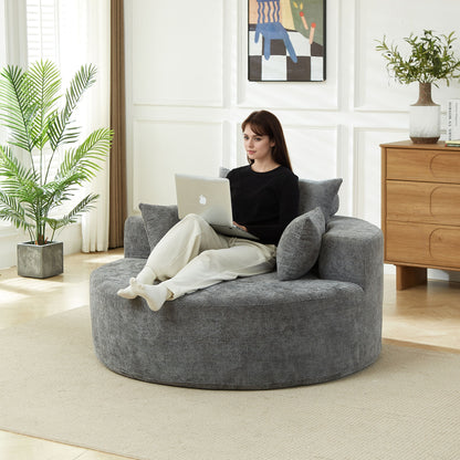 Single Sofa, Sleeper Chair For Living Room - Gray Home Essentials
