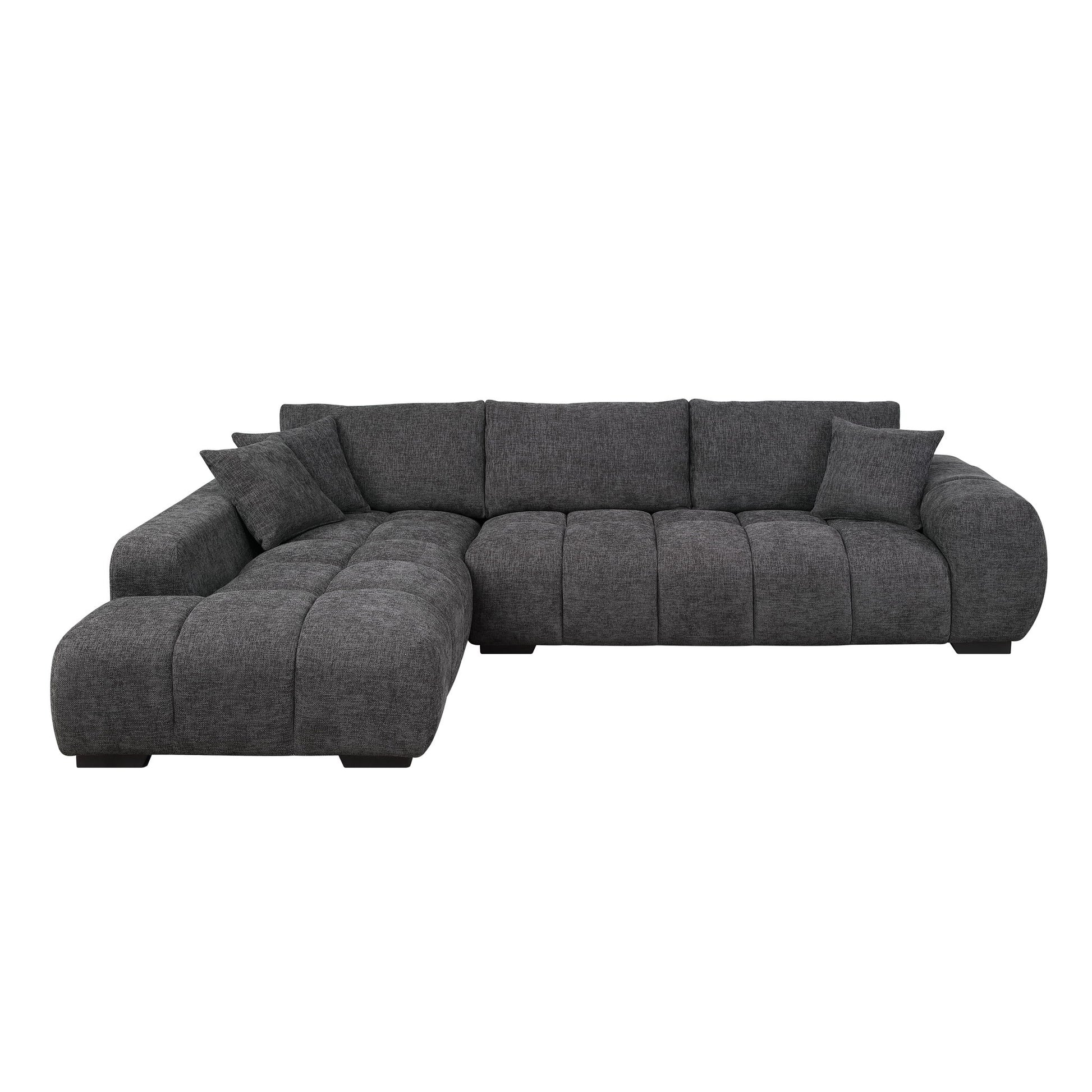 Chosen - Sectional Sofa With Toss Pillows And Chaise Acme
