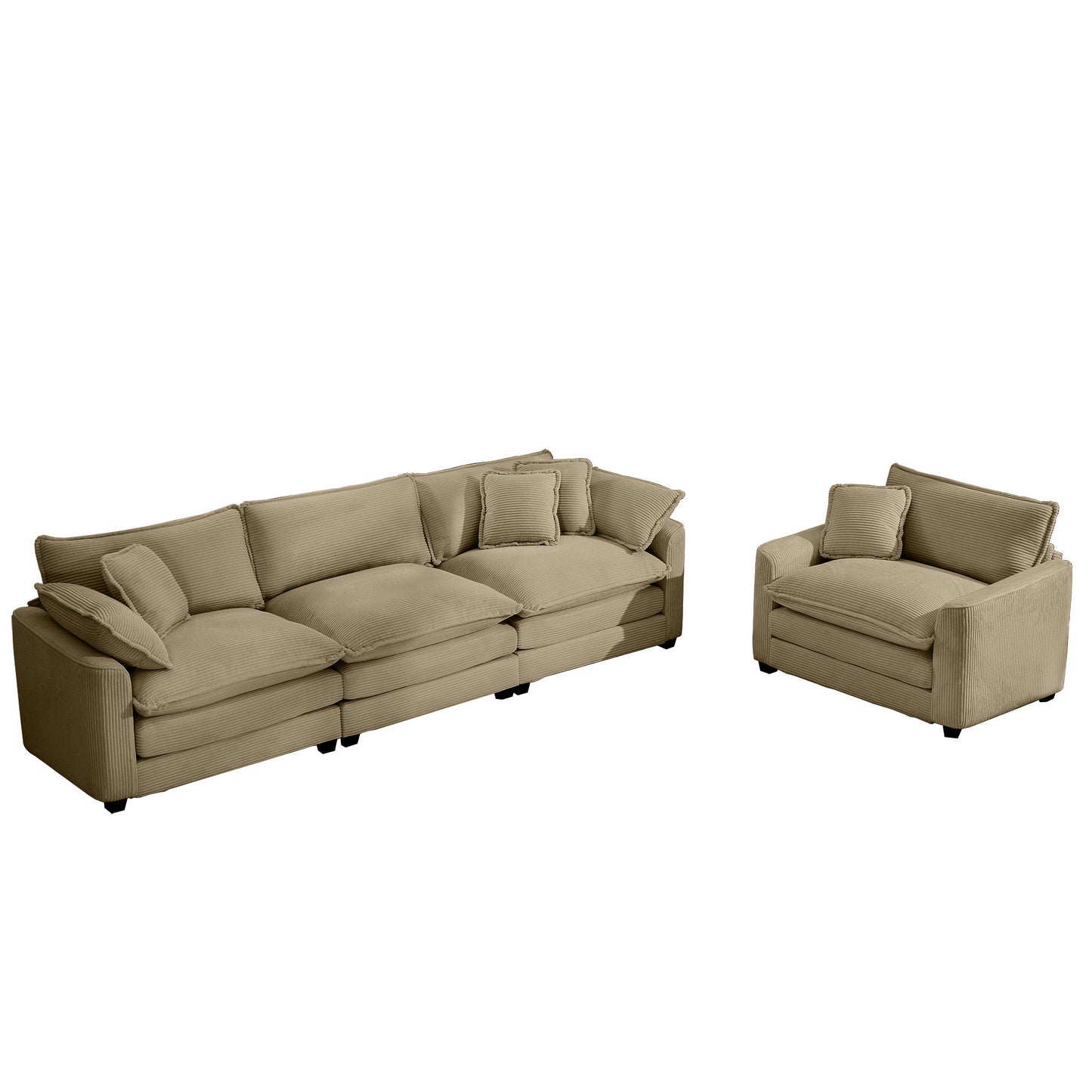 Elegant Oversized Sectional Sofa Set With Deep Seats And Flexible Layout Home Essentials