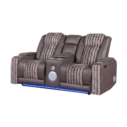 Duran - Power Reclining Loveseat With Power Headrest Global Furniture USA
