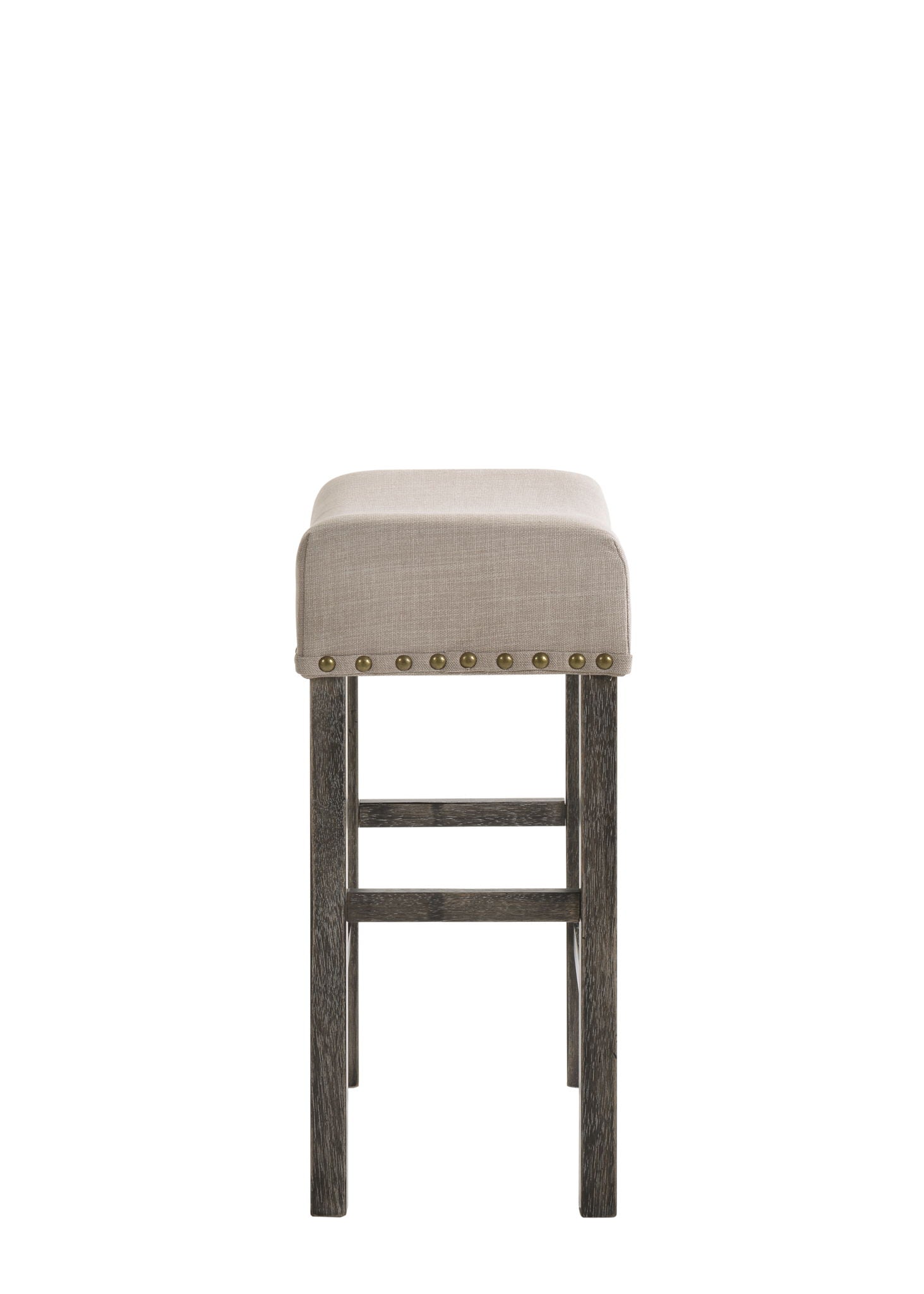Martha II - Weathered Counter Height Stool (Set of 2) - Gray / Tan Acme