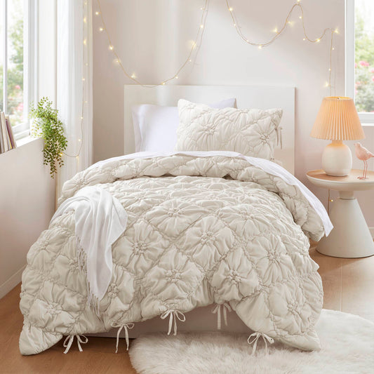 Lily - 2 Piece Comforter Set - Ivory Intelligent Design