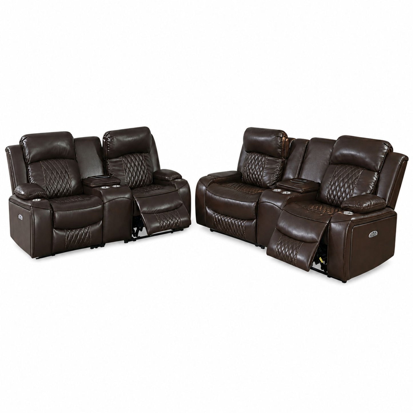 Power Motion Living Room Set With USB Port, Adjustable Headrest, Cup Holder Home Essentials