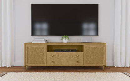 Arini - Rattan Cane 2-Door TV Stand Media Console Coaster Fine Furniture