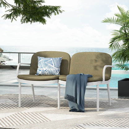 Luna - Outdoor Patio Loveseat Noble House