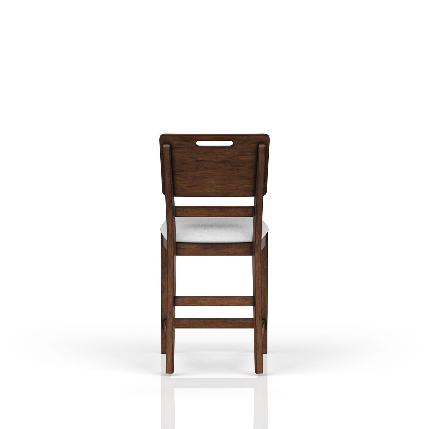 Casual Counter Stool Contrasting Upholstered Seat (Set of 2) - Brown Bernards Furniture