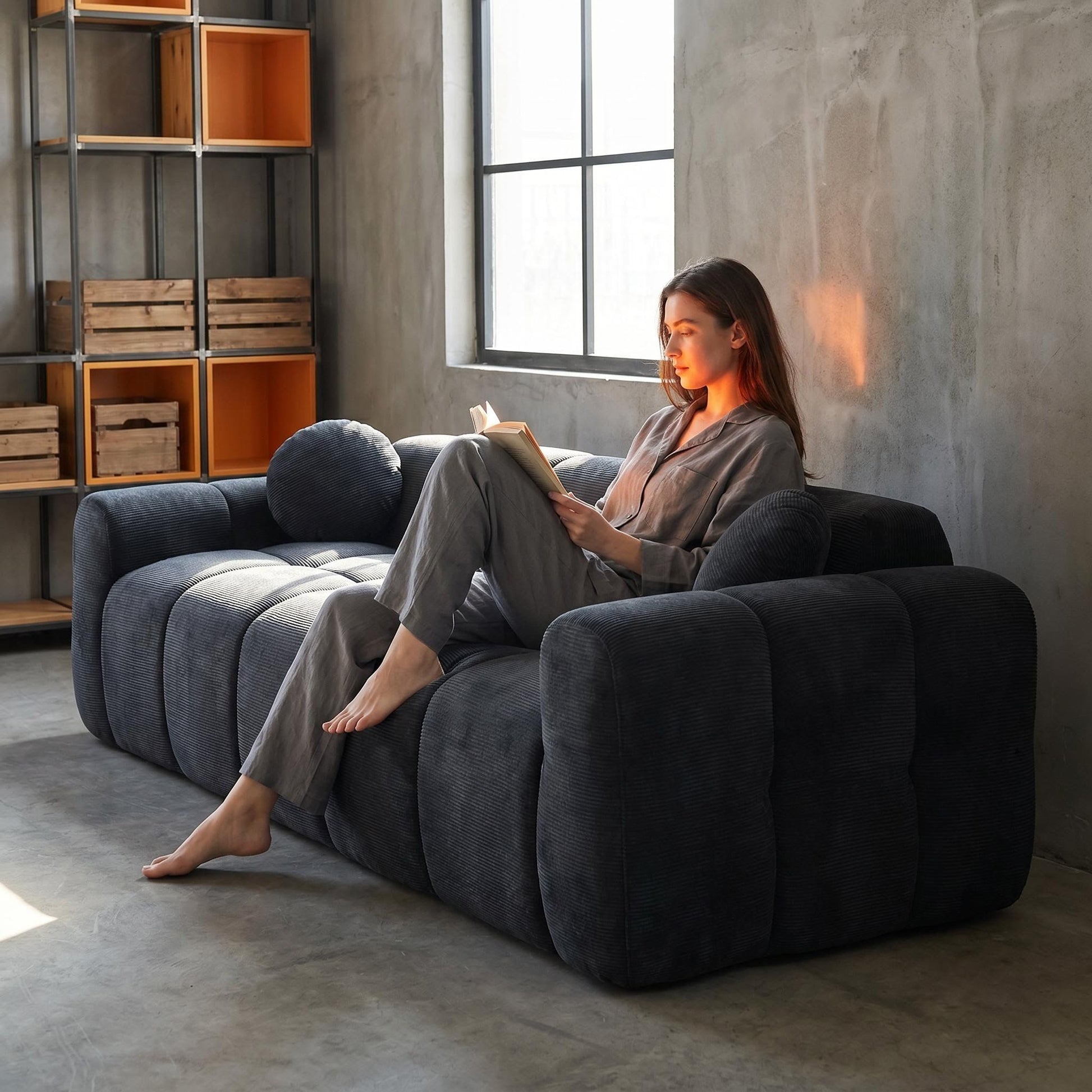 Extra Large Compression Sofa, Cloud Puff Couch For Living Room Home Essentials