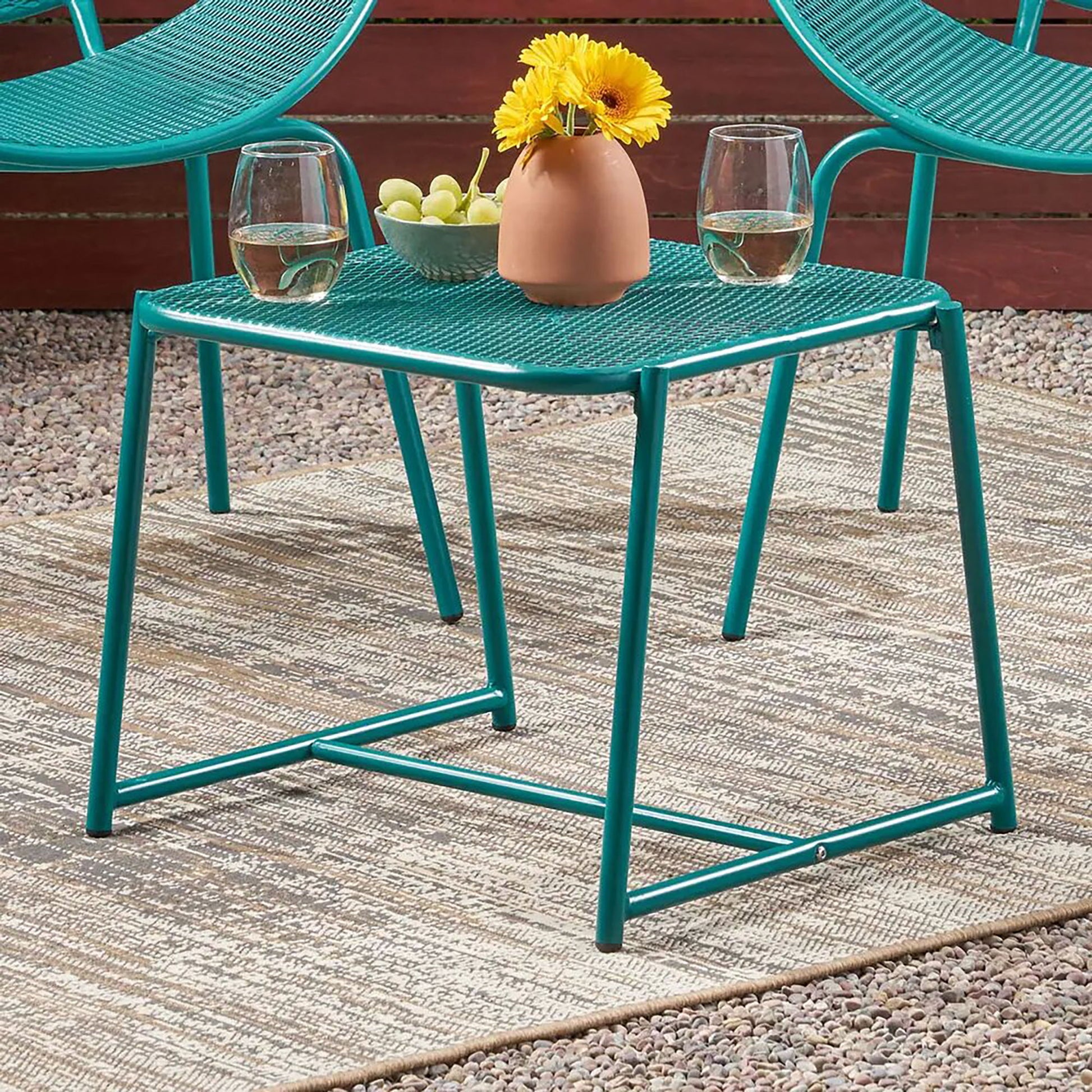 Kincaid - Modern Mesh Top Side Table Noble House