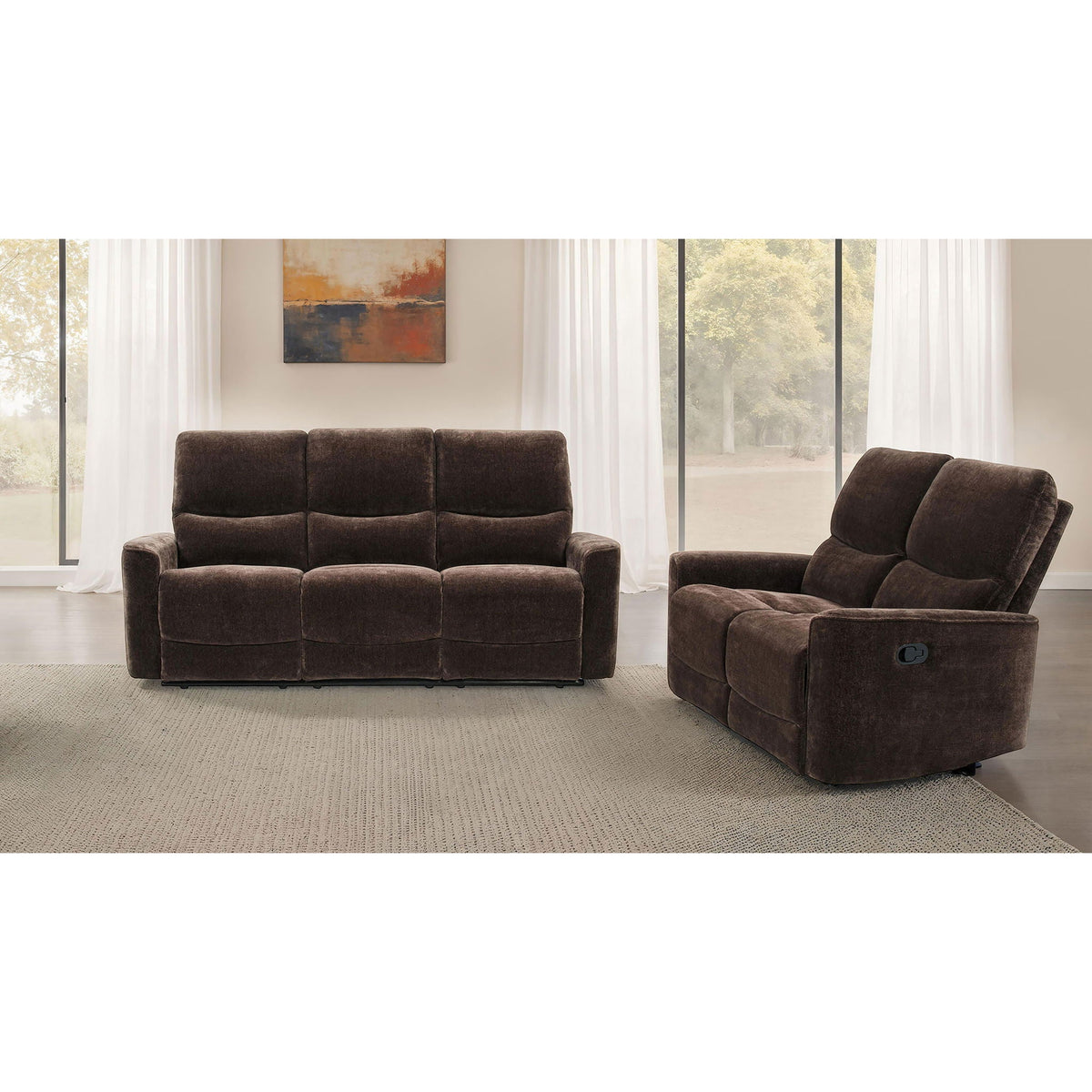 Trask - Reclining Sofa Set Furniture Max