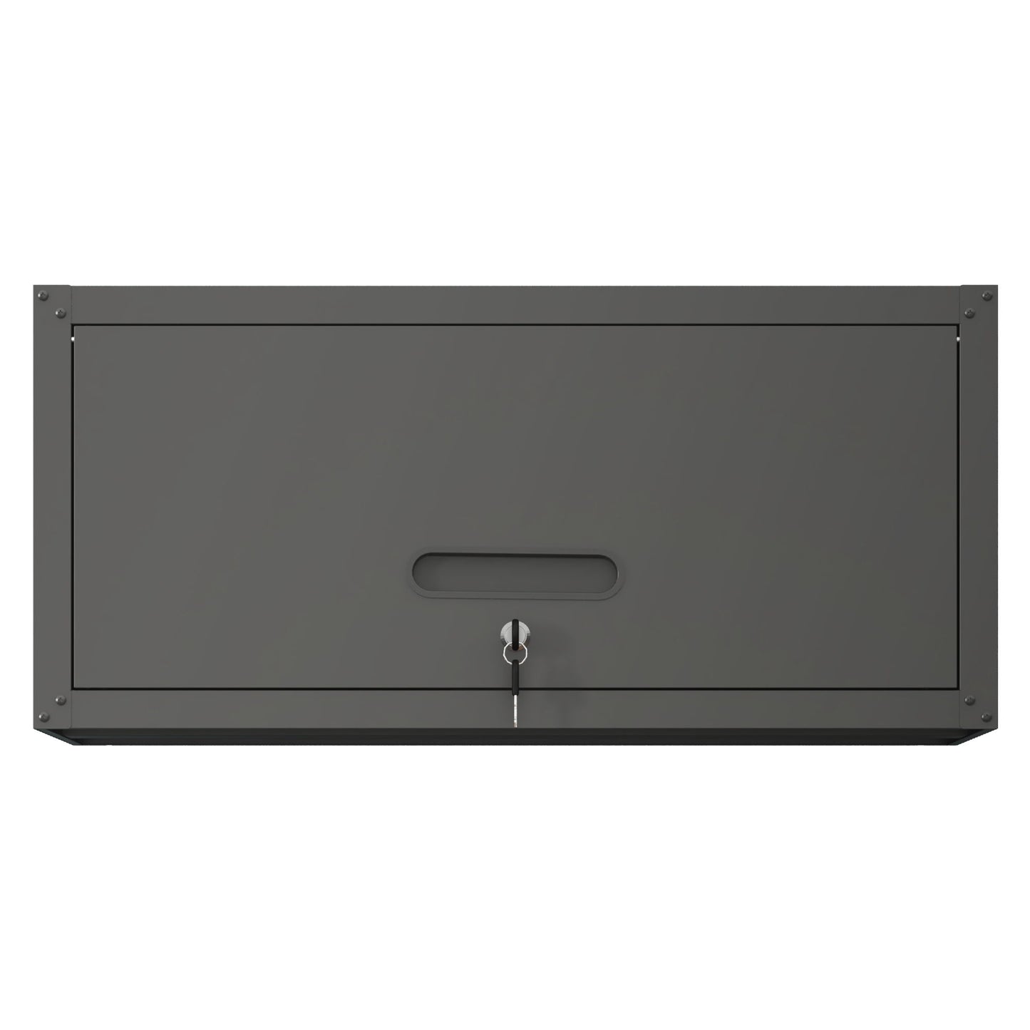 Heavy Duty, Metal Wall Mounted Tool Storage Cabinet Steel Metal Garage Storage Cabinet - Black / Gray Daily Nest