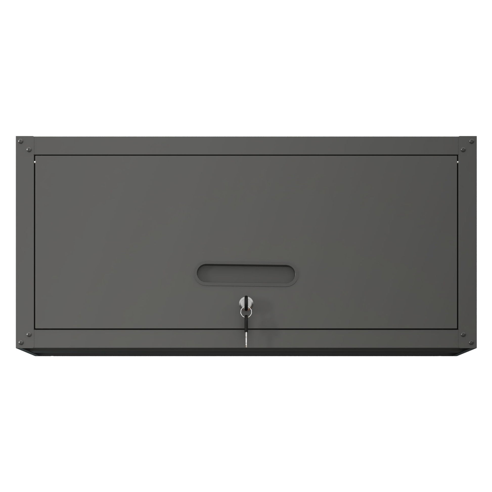 Heavy Duty, Metal Wall Mounted Tool Storage Cabinet Steel Metal Garage Storage Cabinet - Black / Gray Daily Nest