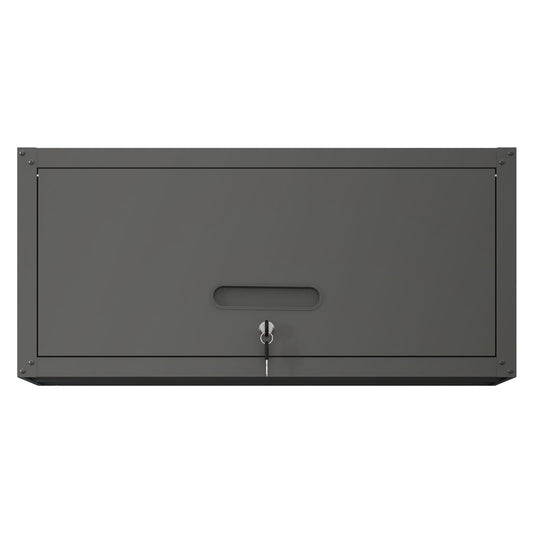 Heavy Duty, Metal Wall Mounted Tool Storage Cabinet Steel Metal Garage Storage Cabinet - Black / Gray Daily Nest