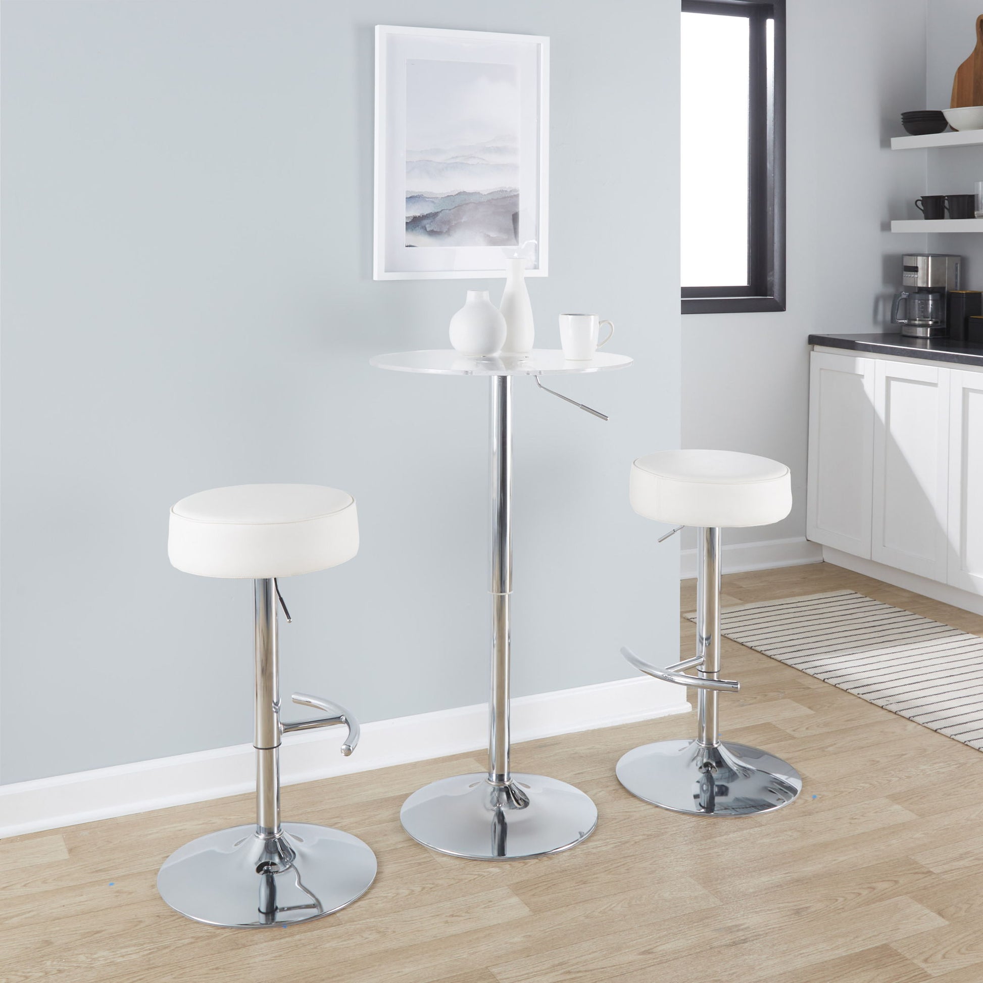 Adjustable Contemporary Bar Table Lumi Source