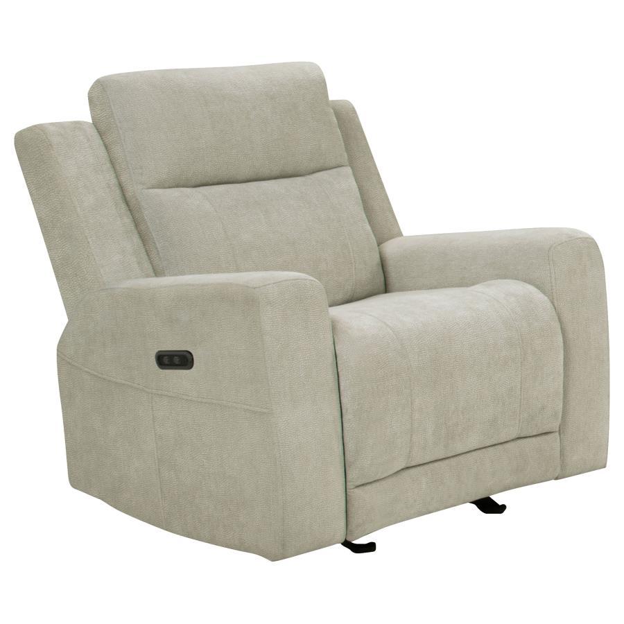 Kennett - Chenille Upholstered Power Recliner Chair Coaster Fine Furniture