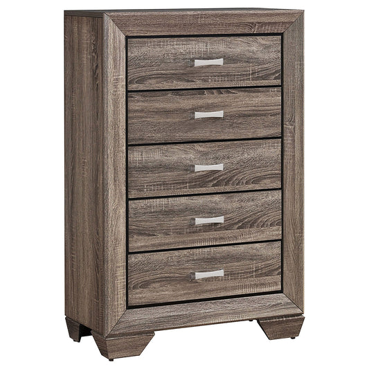 Harrison - 5 Drawer Bedroom Chest - Taupe Furniture Max