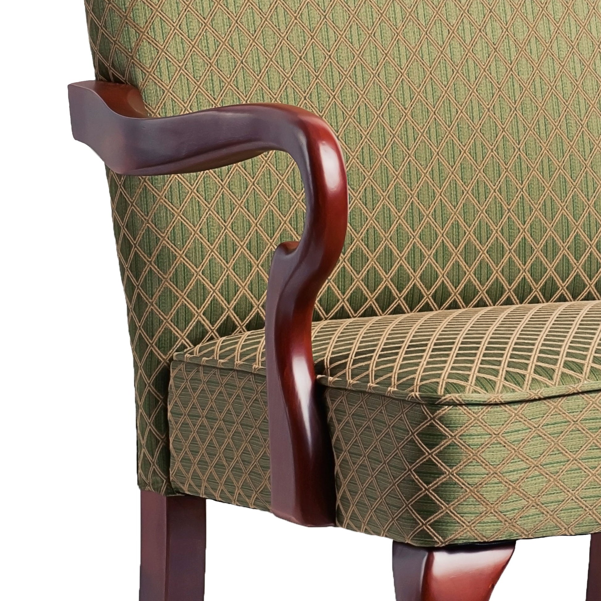Delaney - Elegant Gooseneck Arm Chair With High Back Ridgecrest Home