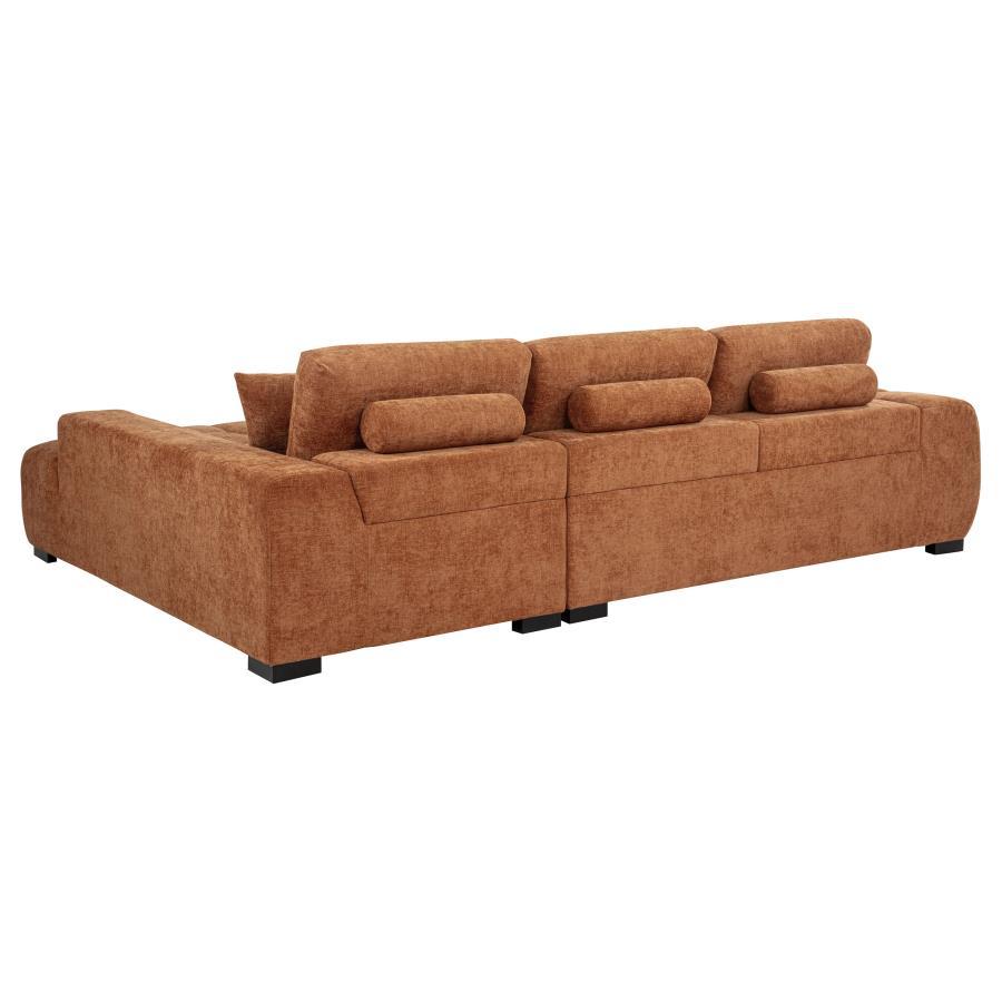 Octavia - Fabric Upholstered Sectional Chaise Sofa Coaster Fine Furniture