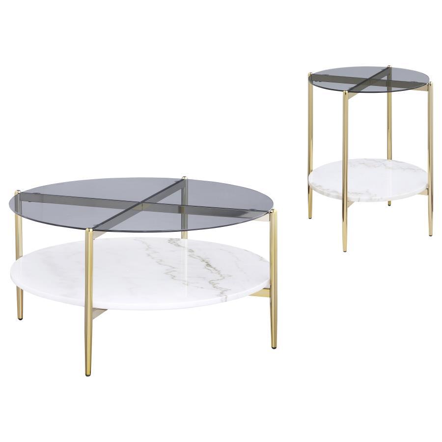 Jonelle - Round Coffee Table Set Coaster Fine Furniture