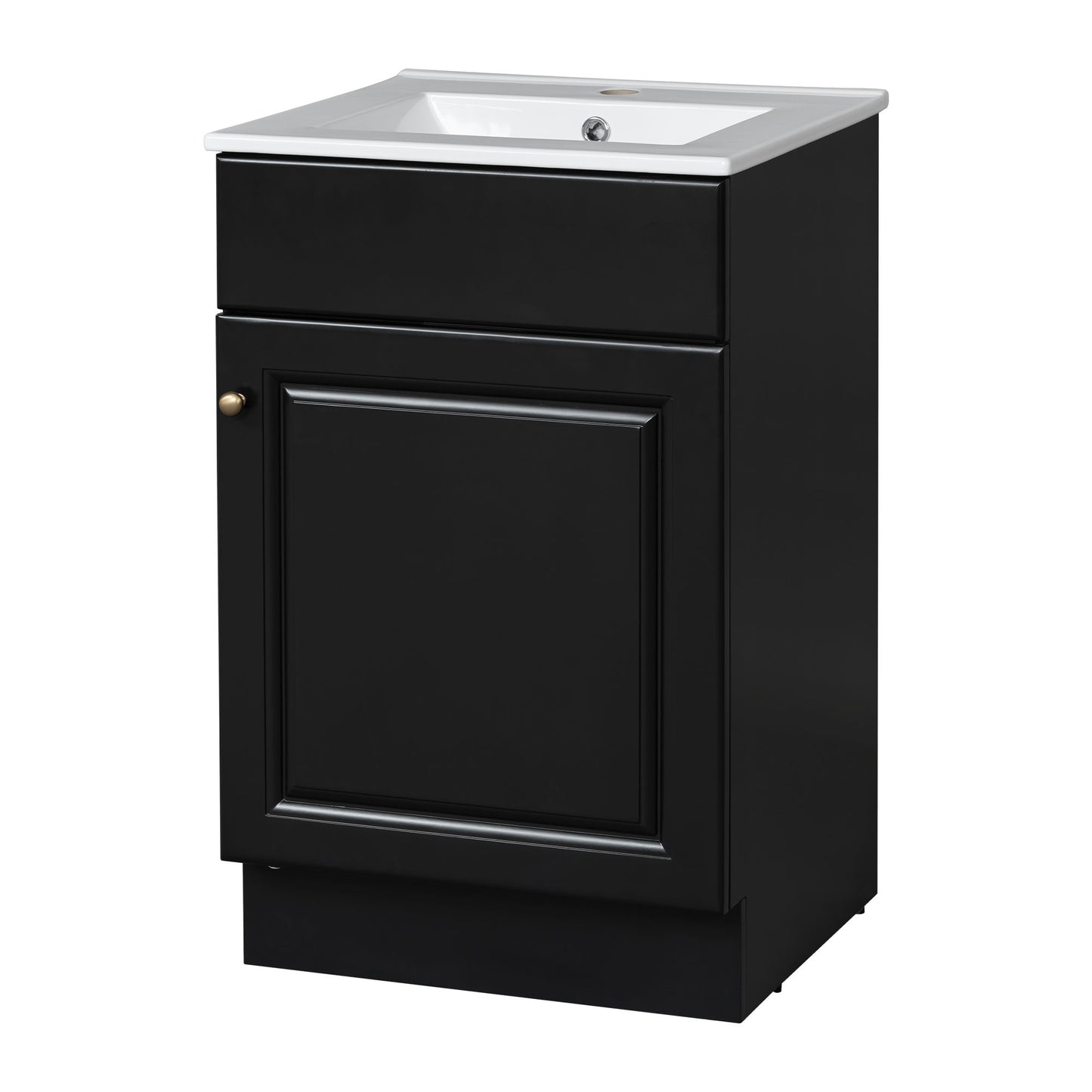 Bathroom Vanity With Sink, Cabinet With Adjustable Shelf Noble House