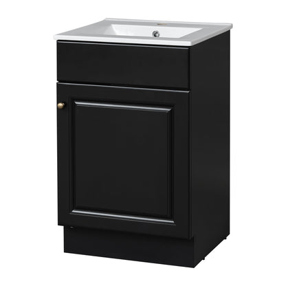 Bathroom Vanity With Sink, Cabinet With Adjustable Shelf Noble House