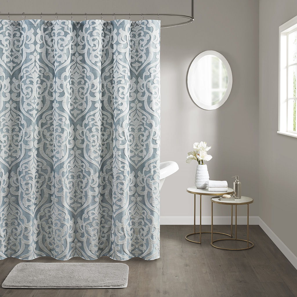 Odette - Shower Curtain - Aqua