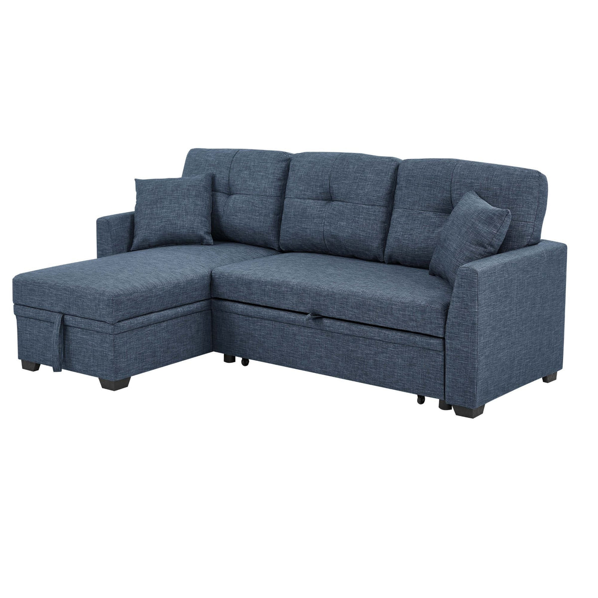 Upholstered Sectional & Pull Out Bed And Chaise Storage Home Essentials